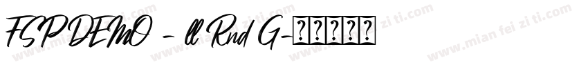 FSP DEMO - ll Rnd G字体转换